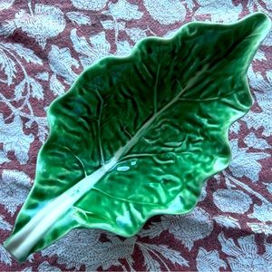 Bordallo Pinheiro cabbage ware sauce/gravy boat